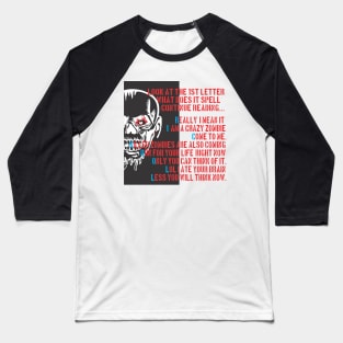 Zombie got Rick roll Baseball T-Shirt